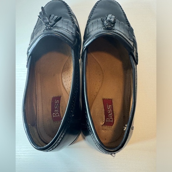 Bass Mens “Burbeck” Black Tassel Leather Brazilian Made Loafers Size 12D main image 8